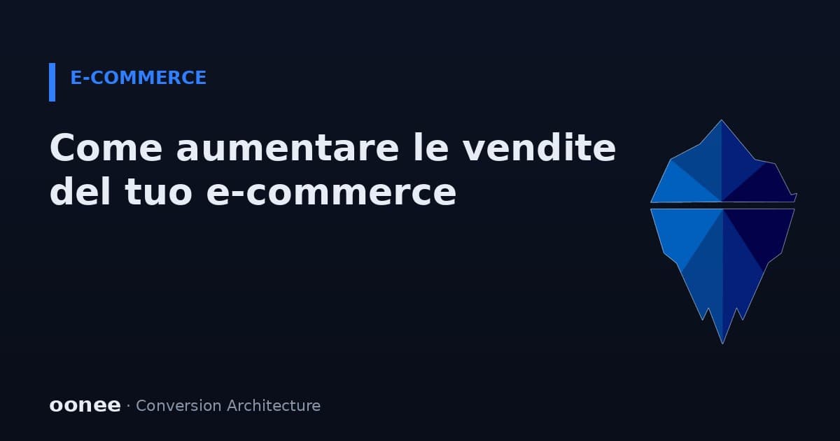Come aumentare le vendite dell'e-commerce: la leva che premia di più chi è sotto i 10 milioni